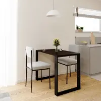 AKKE Wenge LOFT Tisch mit schwarze beine LxBxH: 90x60x75 cm