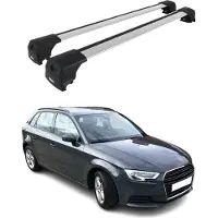 Omac Dachträger Grundtäger für Audi A3 8V Sportback 2012-2020 75kg Alu Silber 2 tlg