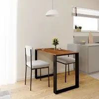 AKKE Antik Eiche LOFT Tisch mit schwarze beine LxBxH: 100x60x75 cm