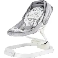 Vevor Babyschaukel, Babywippe mit 3 Geschwindigkeiten & 3 Sitzpositionen, IMD-Touchpanel, Fernbedienung, Bluetooth & 10 voreingestellten Liedern, für Kinder im Alter von 0–9 Monaten bis zu 9 kg