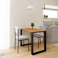 AKKE Erle LOFT Tisch mit schwarze beine LxBxH: 100x60x75 cm