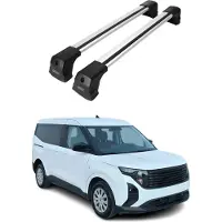 Omtec 2023-2025 Ford Transit Courier/Tourneo Courier Dachträger Gepäkträger Silber
