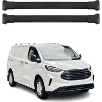 Omac Dachträger für Ford Transit Custom / Tourneo Custom 2023-2025 Alu Schwarz 2 tlg