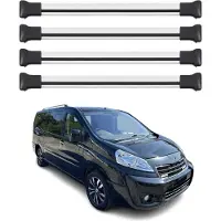 Omtec Dachträger Gepäckträger für Peugeot Expert 2006-2017 Relingträger Alu Silber 4x