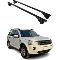 Omtec Dachträger Grundtäger für Land Rover Freelander 2 2007-2015 75kg Metall Schwarz