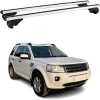 Omtec Dachträger Grundtäger für Land Rover Freelander 2 2007-2015 75kg Silber Alu 2x