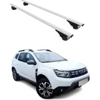 Omtec Dachträger Grundtäger für Dacia Duster mk3 2024-2025 75kg Metall Silber 2 tlg