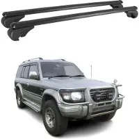 Omac Dachträger für Mitsubishi Pajero 1990-2000 Gepäckträger Grundträger Alu Schwarz