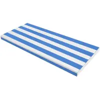 Easybuy Bankauflage Wasserdicht 100x40x5cm Sitzkissen Blau&Weiß für Außenliegen Gartenstühle Innenbank