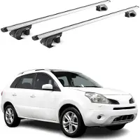 Aurilis Alu Dachträger Grundträger für Renault Koleos I 2008-2017 5 tür Silber ABE 2x