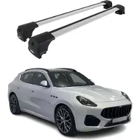 Omtec Dachträger Grundtäger für Maserati Grecale 2022-2025 75kg Aluminium Silber 2 tlg