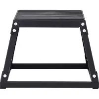 SUGIFT Plyometrische Sprungbox, 305 mm Plyo-Box, Plyometrische Plattform Plyobox Schwarz, Rutschfeste Fitness-Übungs-Step-Up-Box für Heimtraining, Konditions-Krafttraining, Oberschenkel Trainieren