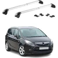 Aurilis Dachträger für Opel Zafira C Tourer 2011-2018 Aluminium Silber 2 tlg ABE
