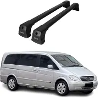Omtec 4721913B Dachreling Dachträger Aluminium 75 kg Max passend für MERCEDES-BENZ VITO Bus (W639) VITO / MIXTO Kasten (W639)