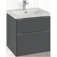 Villeroy & Boch Subway 3.0 Waschbeckenunterschrank, LED-Beleuchtung, 2 Auszüge, 572x576x478mm, C578L0AH