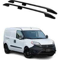 Omtec Dachreling für Opel Combo D Fiat Doblo 2 2010-2021 L2 Langer Alu ABE Schwarz