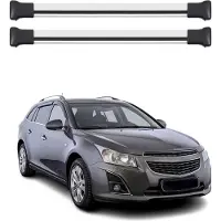 Omtec Dachträger Grundtäger für Chevrolet Cruze Kombi 2008-2016 Aluminium Silber 2tlg