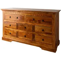 MASSIVMOEBEL24.DE MASSIVMOEBEL24 Kommode Akazie 145x49x85 honig lackiert OXFORD #0524