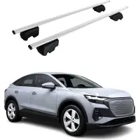 Omtec Dachträger Grundträger für Audi e-Tron 2018-2025 Alu Silber ABE 2x