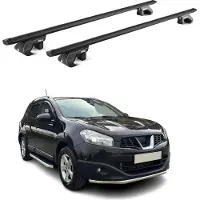 Aurilis Dachträger für Nissan Qashqai J10 J11 2006-2021 5 tür 90kg Alu Schwarz 2x ABE