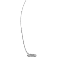 RPSTrading LED-Stehlampe Silber - dimmbar mit Fußschalter, verstellbare Helligkeit, ideal für Wohnzimmer & Schlafzimmer