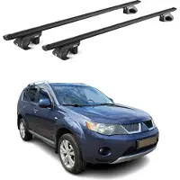 Aurilis Alu Dachträger für Mitsubishi Outlander CW 2005-2012 5 türig Schwarz ABE 2 tlg