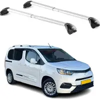 Aurilis Dachträger für Toyota Proace City Verso 2020-2025 3-5 tür Aluminium Grau 2x ABE