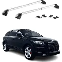 Aurilis Dachträger Grundträger für Audi Q7 4L 2006-2015 Aluminium Silber 2 tlg ABE