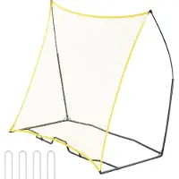Vevor Fußball-Rebounder tragbarer Fußballtrainer 7 x 7 Fuß Fußball-Trainingsgerät aus Eisen &amp; Polyester