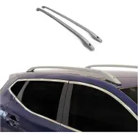 Omac Dachreling Relingträger Aluminium für Dacia Dokker 2012-2021 Alu Silber 2x