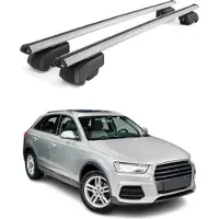 Omac Dachträger Grundtäger für Audi Q3 mk1 2011-2018 75kg Alu Silber 2 tlg