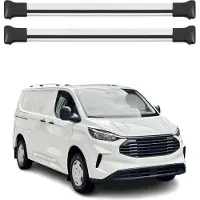 Omac Dachträger für Ford Transit Custom / Tourneo Custom 2023-2025 Alu Silber 2 tlg