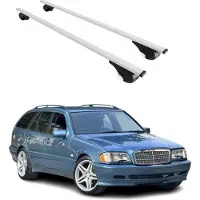 Omtec Dachträger für Mercedes C Klasse S202 S203 S204 T-Model 1996-2014 75kg Grau 2x