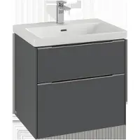 Villeroy & Boch Subway 3.0 Waschbeckenunterschrank, LED-Beleuchtung, 2 Auszüge, 622x576x478mm, C576L2AH