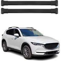 Omtec Dachträger Grundtäger für Mazda CX-5 2017-2025 75kg Aluminium Schwarz 2 tlg