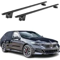 Aurilis Dachträger Grundtäger für BMW 5er G61 Touring 2024-2025 100kg Alu Schwarz 2x ABE