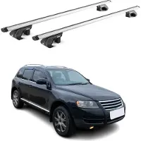 Aurilis Dachträger Grundtäger für VW Touareg mk2 2010-2018 5 tür 90kg Alu Silber 2x ABE