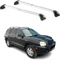 Aurilis Dachträger Grundtäger für Hyundai Santa Fe 2000-2012 5 tür 100kg Alu Grau 2x ABE