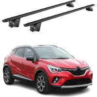 Aurilis Dachträger Grundtäger für Renault Captur mk2 2019-2025 100kg Alu Schwarz 2x ABE