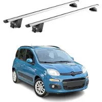 Aurilis Dachträger Grundtäger für Fiat Panda III 2012-2025 100kg Alu Silber 2tlg ABE