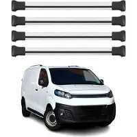 Omtec Dachträger Grundtäger für Citroen Jumpy / Space Tourer 2016-2025 Alu Silber 4x