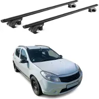 Aurilis Dachträger Gepäckträger für Dacia Sandero Stepway 2010-2017 Alu Schwarz 2x ABE