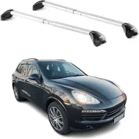 Aurilis Dachträger Grundtäger für Porsche Cayenne 2010-2018 5 tür 100kg Alu Grau 2x ABE