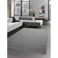 Carpetia Indoor & Outdoor Teppich Sisal Optik Balkon Küche Terrasse Wohnzimmer - grau Größe - 120x160 cm