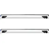 Yakimz Alu Dachträger Relingträger Universal 124cm Dachgepäckträger Fahrradträger Abschließbar Grundträger 150kg