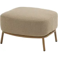 4 Seasons Outdoor Biarritz Hocker amber mit kissen
