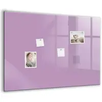Tulup Magnettafel Glas Fliederfarben 100x70 cm Magnettafel Zum Schreiben Schwarzer Marker Magnettafel Flur Glas