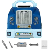 SucceBuy Motorspielzeug 60-teiliges Set für Kinder – Autoreparaturset in Blau