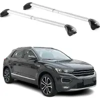 Aurilis Dachträger Grundtäger für VW T-Roc 2017-2025 100kg Aluminium Grau 2x ABE