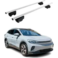 Omtec Dachträger Gepäckträger für VW ID.4 2020-2023 Querträger ABE Alu Silber 2x